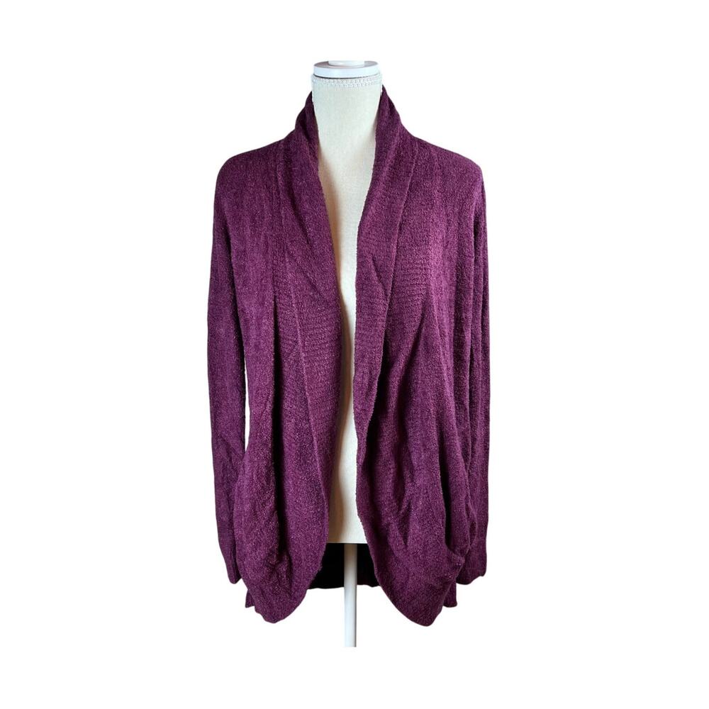 Barefoot Dreams CozyChicLite Burgundy Maroon Cardigan XS/S Luxe Lounge Layer